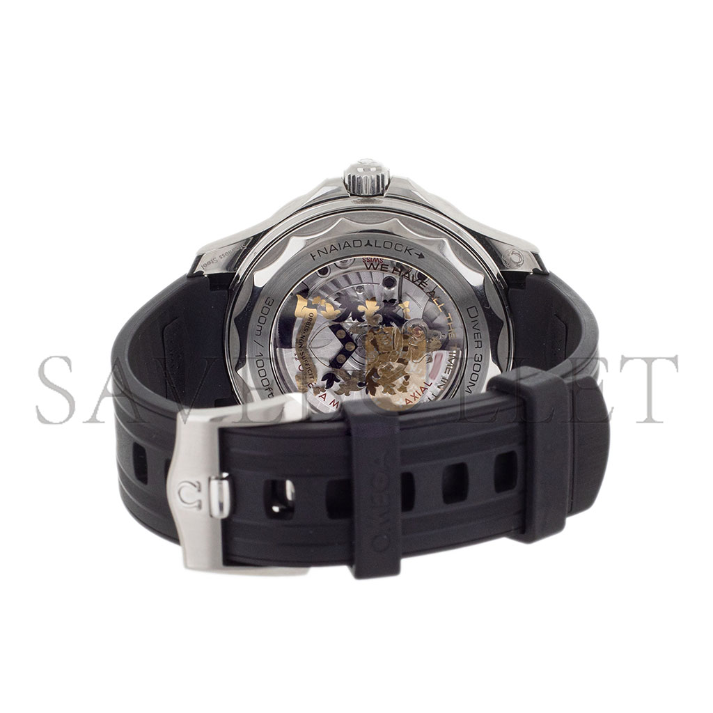 Om**a seamaster james bond steel black dial watch 210.22.42.20.01.004
